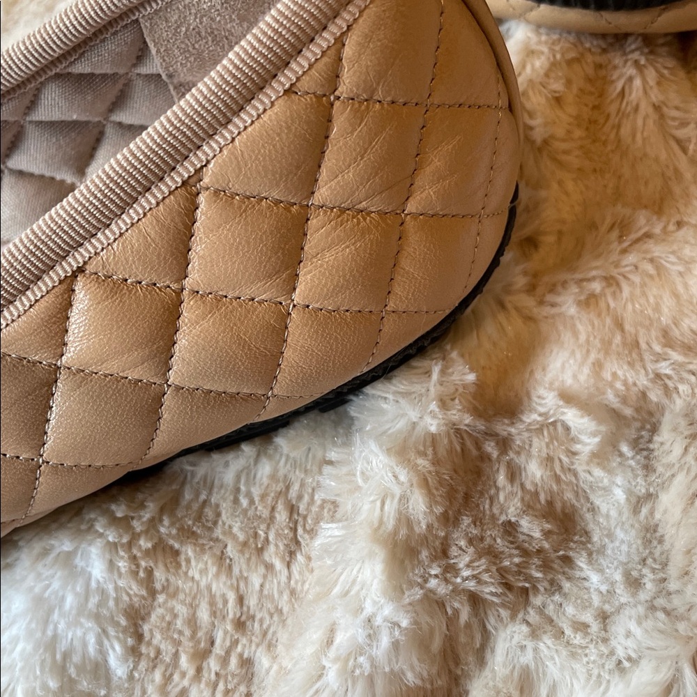 Paul Mayer Tan and Black Quilted Flats - Picture 8 of 12